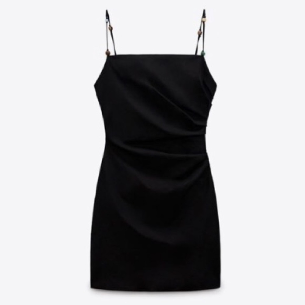ZARA NWT BLACK MINI DRESS XS